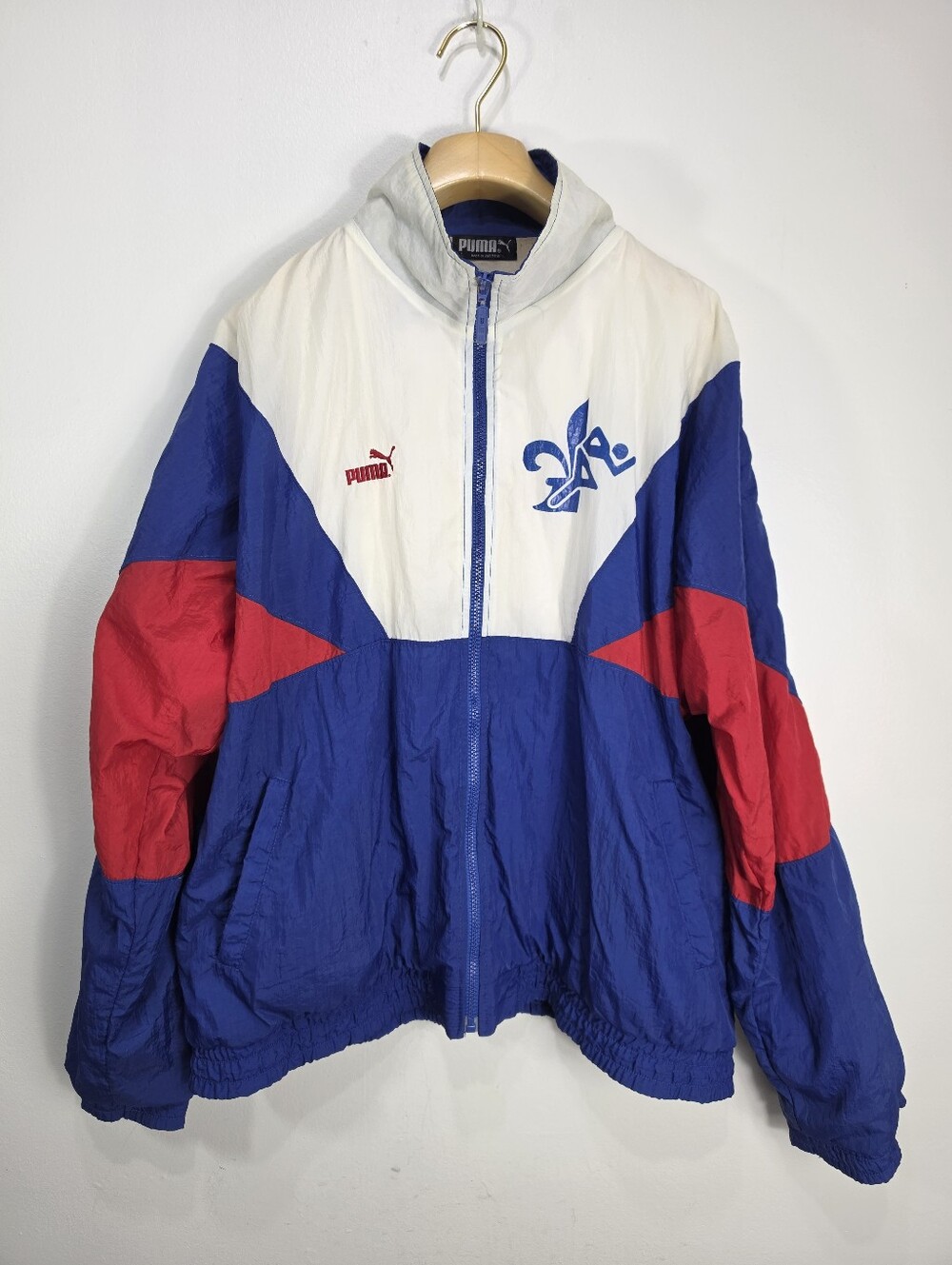 Vintage 90s Puma Men’s Oversized Retro Windbreaker Jacket
